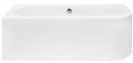 Vann, nurgaga Besco Avita Left 180, 180 cm x 80 cm x 42 cm, as&uuml;mmeetriline, valge v.