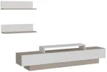 Elutoa m&ouml;&ouml;blikomplekt Kalune Design Lusi, sise, valge v./pruun v./beež v.