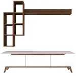 Elutoa m&ouml;&ouml;blikomplekt Kalune Design M16 804, sise, valge v./p&auml;hklipuu v.