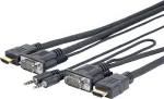 Kaabel Vivolink Pro PROVGAHDMIFLY3 VGA / 3.5 mm / HDMI, VGA / 3.5 mm / HDMI, 5 m, must v.