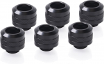 &Uuml;hendus Alphacool Eiszapfen PRO 13mm HardTube fitting G1/4, must v., 6 tk