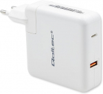 Telefoni laadija Qoltec 51710, USB/USB-C, valge v., 108 W