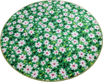 Vannitoa p&otilde;randamatt Foutastic Cladant 359CHL4884, valge/kollane/roheline, 100 cm x 100 cm, &Oslash; 100 cm