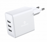 Telefoni laadija Swissten Smart IC Travel Charger, 3 x USB, valge v., 15 W