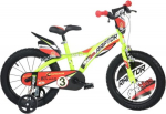 Laste jalgratas Dino Bikes Raptor 614-03RP, punane v./kollane v., 10'', 14"