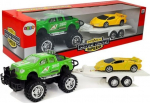 M&auml;ngumaastur haagisega Lean Toys Power Speed Super Truck 8326, mitmev&auml;rviline