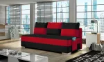 Diivan Atila Alova 04, Alova 46, must v., 92 x 200 cm x 83 cm