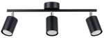 Valgusti kohtvalgusti Sollux Lemmi 3 SL.1128, GU10, 3 x 40 W, must v., 6 x 8.5 cm
