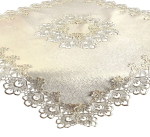 Laudlina ruudukujuline G01-02, kreemjasvalge, 150 x 150 cm