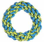 M&auml;nguasi koerale, tassimiseks Flamingo Tofla Ring 522570, 23 cm, &Oslash; 23 cm, sinine v./kollane v., L