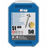Kruvi, keeratavad puu sisse Kreg Maxi-Lock, 3 x 51 mm, h&otilde;be v., 50 tk