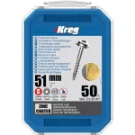 Kruvi, keeratavad puu sisse Kreg Maxi-Lock, 3 x 51 mm, h&otilde;be v., 50 tk