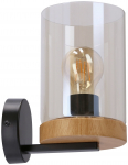 Valgusti seinale Candellux Lighting Wels, E27, 1 x 40 W, l&auml;bipaistev v./pruun v., 12 x 16 cm