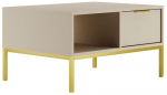 Kohvilaud Kocot Kids Austin 80, kuld v./beež v., 80 cm x 60 cm x 45.5 cm