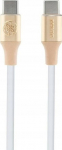 Kaabel Guess GUCCLALRGDD, USB Type-C, kuldne v./valge v.