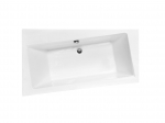 Vann, sisseehitatav Besco Infinity, 170 cm x 110 cm, vasakpoolne, valge