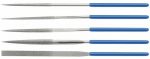 Viilide komplekt H&ouml;gert HT3B808, kolmnurkne, 140 mm, metall, 5 tk