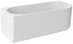 Vann, teisaldatav Besco Denaya, 170 cm x 78 cm x 58 cm, vasakpoolne, valge/must
