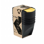 Pr&uuml;gi sorteerimise s&uuml;steem Prosperplast, 4 x 25L l, must v.