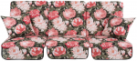 V&auml;lim&ouml;&ouml;bli padi Patio Rimini / Venezia A101-23PB, roheline v./roosa v./mitmev&auml;rviline, 180 x 115 cm