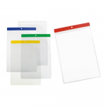 Kaaned Eduplay, 33.4 cm x 22.2 cm, A4, 5 tk, dokumentidele L&auml;bipaistev/Valge/Punane