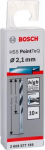 Metallist puurikomplekt Bosch PointTeQ, metall, hss, silindriline, 2.1 mm x 4.9 cm