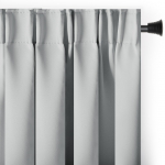 Pimendav kardin Restilo Blackout, helehall, 140 cm x 175 cm