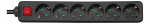 Pikendusjuhe Deltaco, GT-0661, 3G1.5, 3 m, IP20, 6 pesa