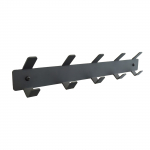 Seinale kinnitatav riidepuu Glori Ir Ko PK455, 8 cm, antratsiithall