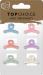 Juukseklamber Top Choice 20636, 30 mm, mitmev&auml;rviline, 6 tk