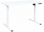 Arvutilaud reguleeritava k&otilde;rgusega Home4you Ergo Light 18711, 120 cm x 60 cm, 72.5 - 117.5 cm, valge v.