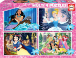 Pusle 4in1 Educa Disney Princess 17637, 24 cm x 34 cm, 380 tk, mitmev&auml;rviline