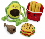 M&auml;nguasi koerale, pehme Buki France Food PET002, 12 cm, mitmev&auml;rviline