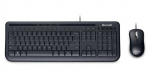 Kahjustatud pakendiga toode. Juhtmega klaviatuuri ja hiire komplekt Microsoft 600, DE, must v.