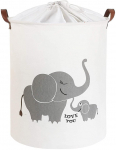 Korv, m&auml;nguasjade jaoks Sipo Elephant BT015, 43 l, valge v./hall v., 35 x 35 x 45 cm