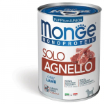 M&auml;rg koeratoit Monge Monoprotein Solo Puppy, lambaliha, 0.4 kg