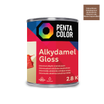 Emailv&auml;rv, universaalsed Pentacolor Alkydamel, l&auml;ikiv, 2.8 kg, kollakspruun v.