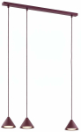 Valgusti lagi Emibig Elit 1813/3, GX53, 3 x 10 W, punane v. / punane v.