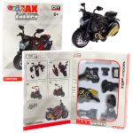 M&auml;ngumootorratas Lean Toys DIY Max Energy 23165, 1:14, kuldne v./must v.