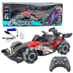 Rc auto Lean Toys F-Spray, 1:10, must v./punane v.