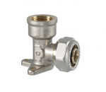 Fikseeritav torup&otilde;lvekinnitus TDM Brass 1080, 90 &deg;, 20mm x 1/2", messing/nikkel