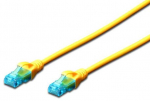 Juhe Digitus CAT 5e UTP Patch RJ-45 8P8C, RJ-45 8P8C, 0.25 m, kollane v.