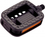 Pedaal Force, plastik, must/hall