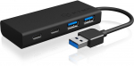 USB jaotur ICY Box IB-HUB1426-U3, 10 cm