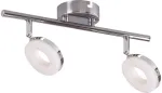 Valgusti lagi Candellux Thema 92-60778, LED, 2 x 5 W, valge v./h&otilde;be v. / kroom v., 9 x 9 cm