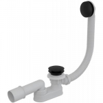 Sifoon vanni jaoks Besco Slim Siphon with Overflow, click clack-funktsioon, valge/kroom