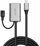 Kaabel Lindy Active Extension Cable 43271 USB 3.2 Gen 1 Type-C, USB Type-C, 5 m, must v./oranž v.