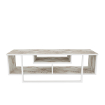 TV-laud Kalune Design Asal 120, valge v./pruun v./beež v., 35.2 cm x 120 cm x 40.2 cm