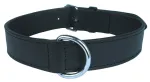 Kaelarihm koertele Zolux Leather Lined, must v., 500 mm x 25 mm