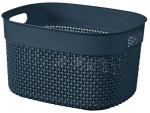 Hoiukorv, pesule /esemete hoidmiseks/m&auml;nguasjade jaoks Curver Filo 17207006, 6 l, must v., 26.6 x 22 x 15 cm